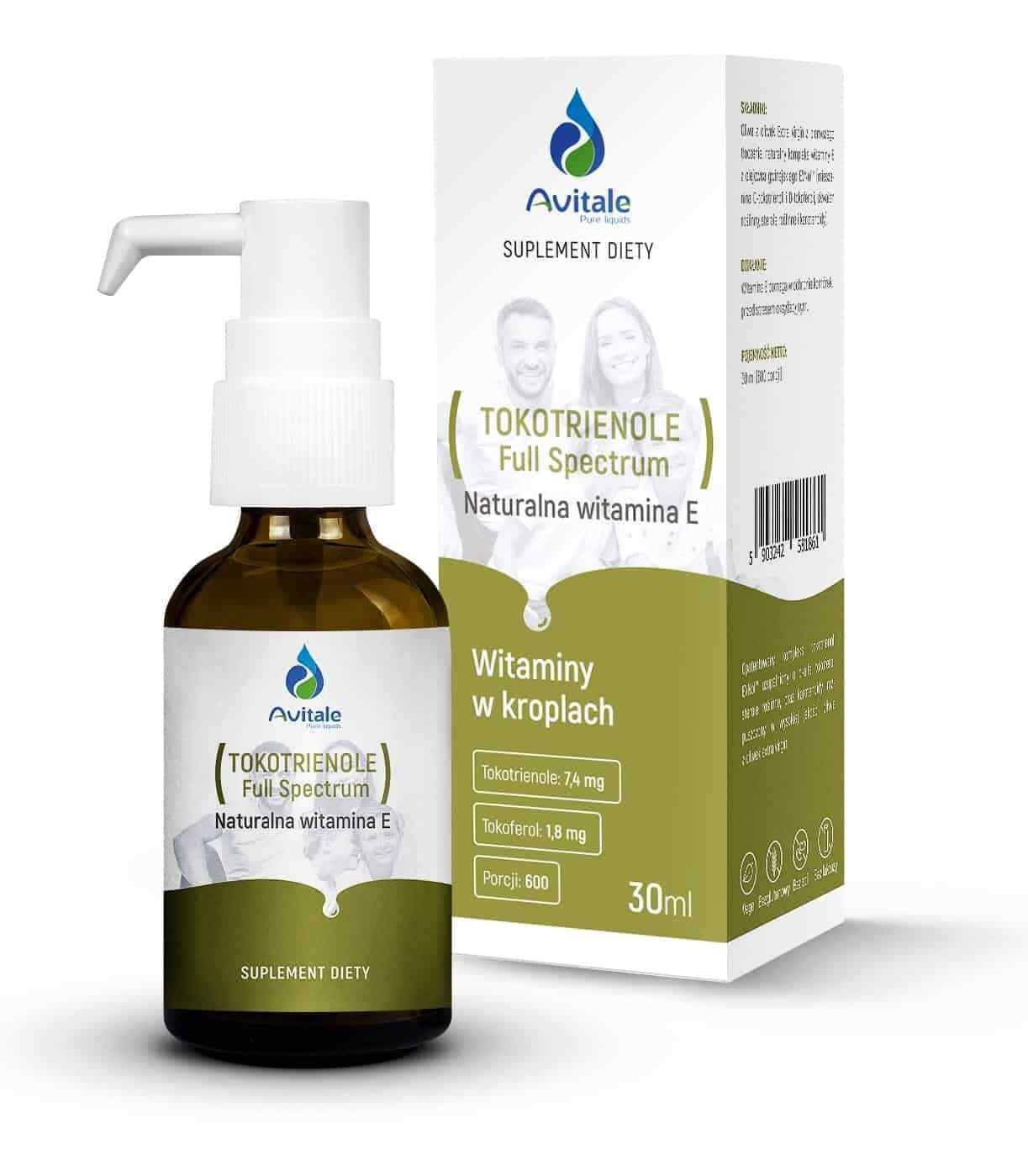 AVITALE Tocotrienols Full Spectrum (Natural Vitamin E) 30Ml