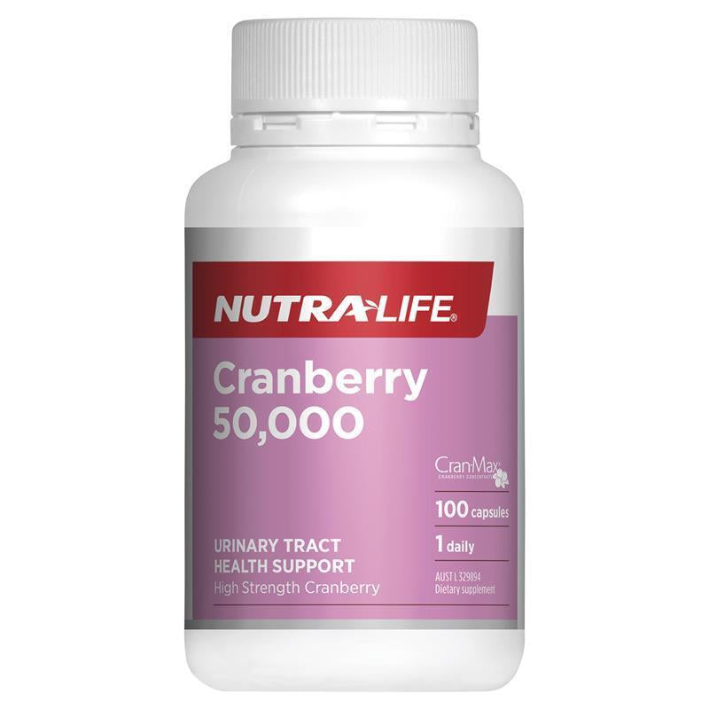 New Nutra-Life Cranberry 50000 100 Capsules Nutralife Cran-Max