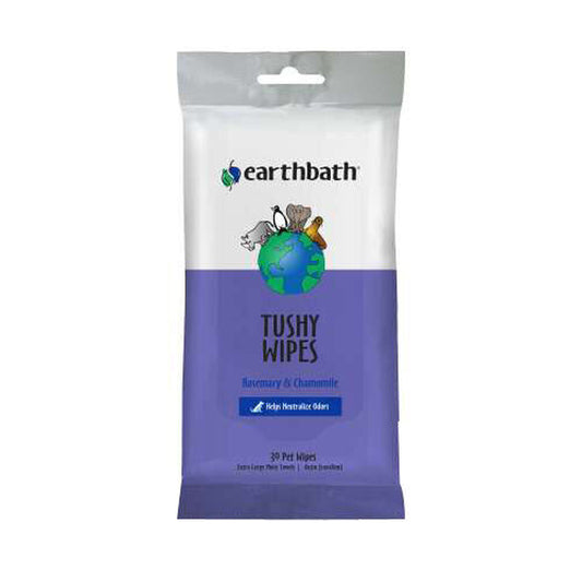 Tushy Wipes Rosemary & Chamomile 30 Count by Earthbath