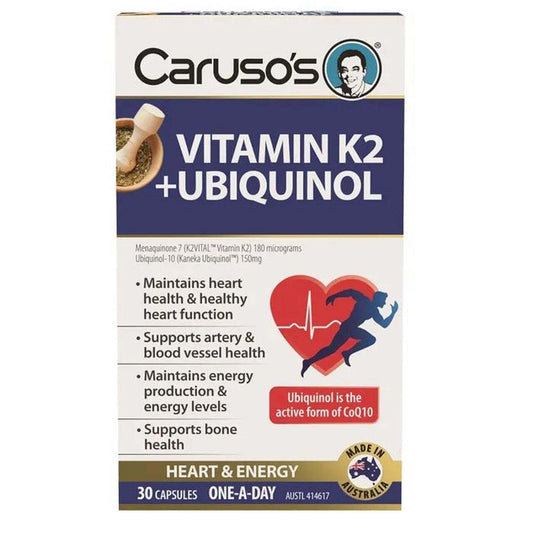 Caruso'S Vitamin K2 + Ubiquinol 30 Capsules