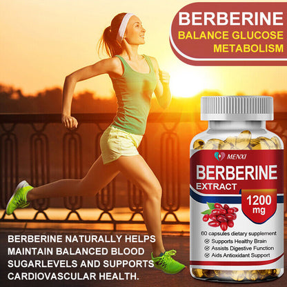 Premium Berberine HCL Extract 1200Mg, Healthy Cholesterol, Anti-Inflammat