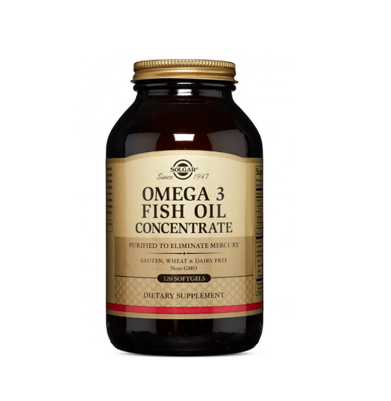 SOLGAR Omega-3 Fish Oil Concentrate (EPA, DHA) 1000Mg 120 / 240 Softgels