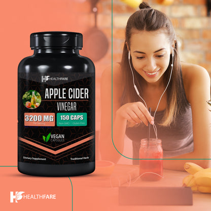 Apple Cider Vinegar 3,200Mg Maximum Immune Strength ACV Supplement