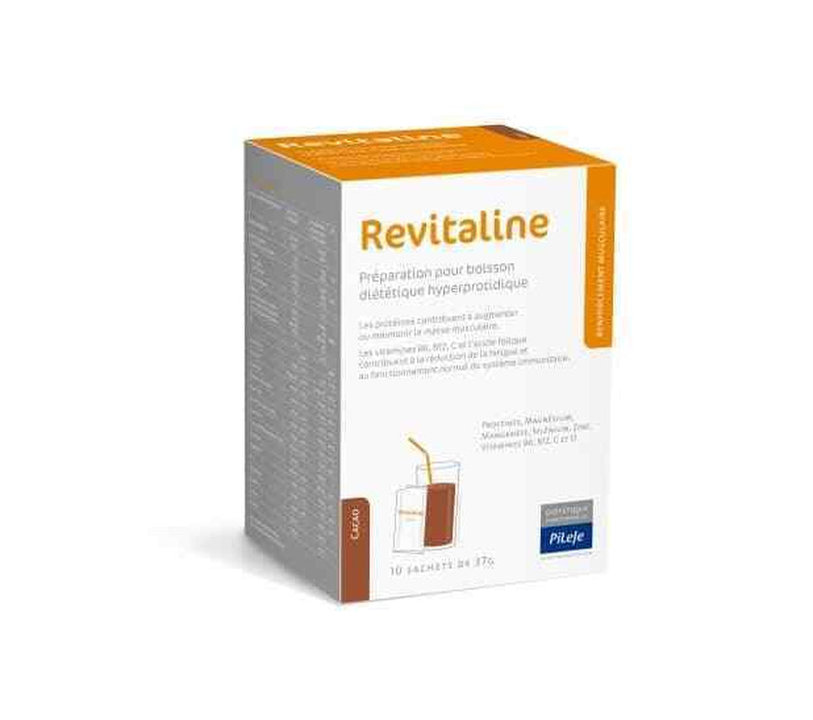 Pileje REVITALINE (Protein Drink) 10 Sachets Cacao