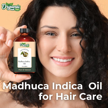 Organic Madhuca Indica 100% Pure & Natural Carrier Oil - {118Ml/3.99 Fl Oz}