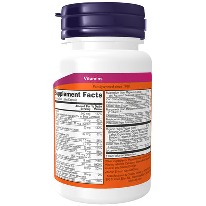 NOW Foods Daily Vits, 30 Veg Capsules