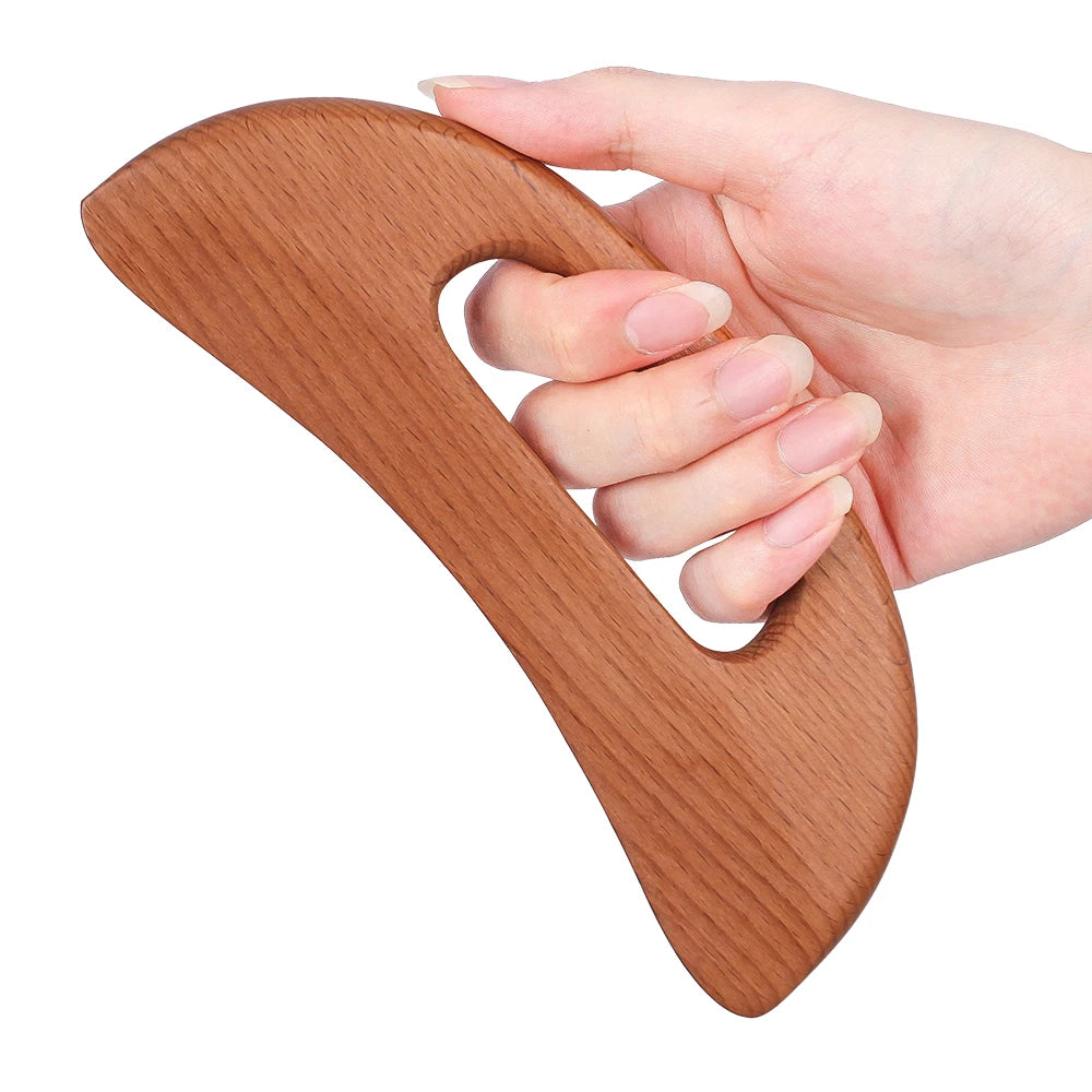 Health Care Slimming Guasha Board Wood Therapy Massage Stick Lymphatic Drainage Massager Scraping for Relaxation and Recover