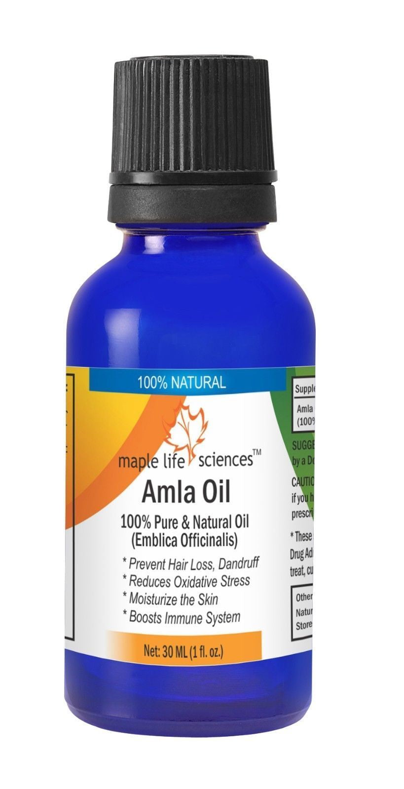 Amla Oil 100% Pure & Natural Oil Emblica Officinalis Prevent Hair Loss Dandruff