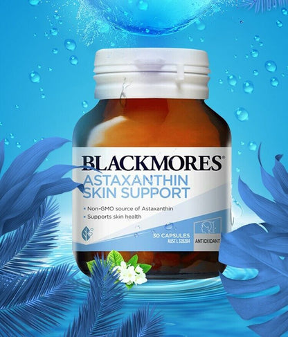 NEW Blackmores Astaxanthin Skin Support 30 Capsules Super Antioxidant