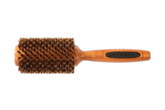 Bass Brushes Brush - Large round 100% Wild Boar Bristles Long Hair Styles Light