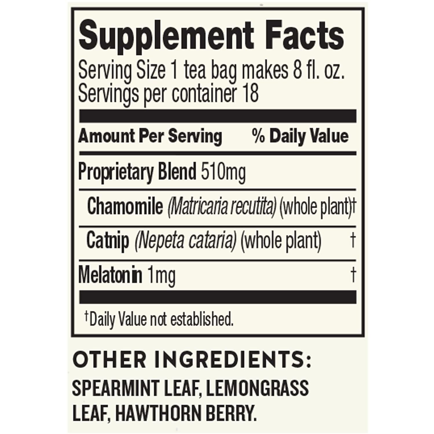 Celestial Seasonings Sleepytime Melatonin Tea, 18 Count (Pack of 1)