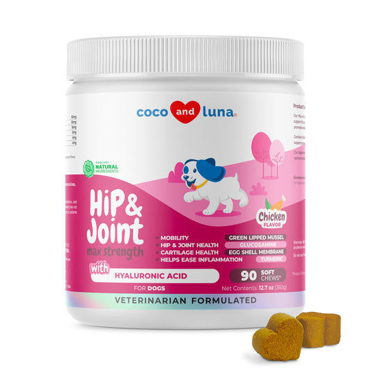 Joint Supplement for Dogs - Green Lipped Mussel, Glucosamine, Turmeric, MSM