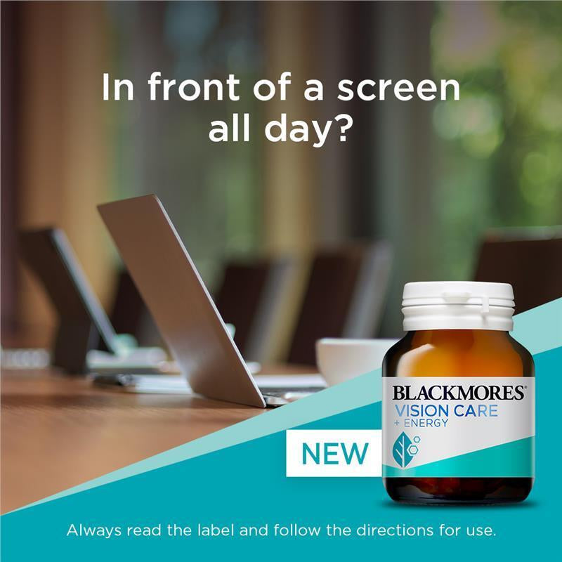 Blackmores Vision Care + Energy 60 Capsules