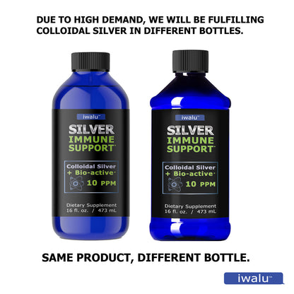 COLLOIDAL SILVER 10 PPM Immunity Nutrition 4 OZ SILVER HYDROSOL Made in USA X2