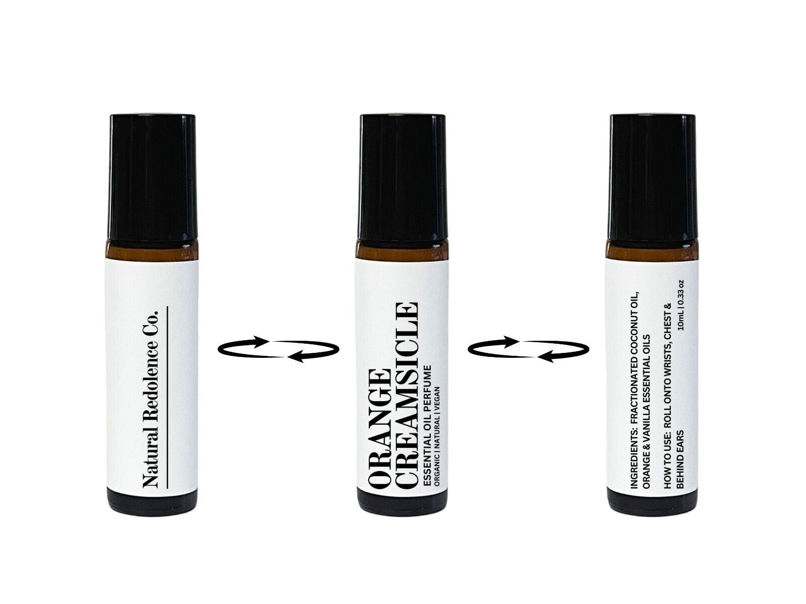 Natural Perfume Organic Roll-On (Orange Creamsicle) Aromatherapy Essential Oils 