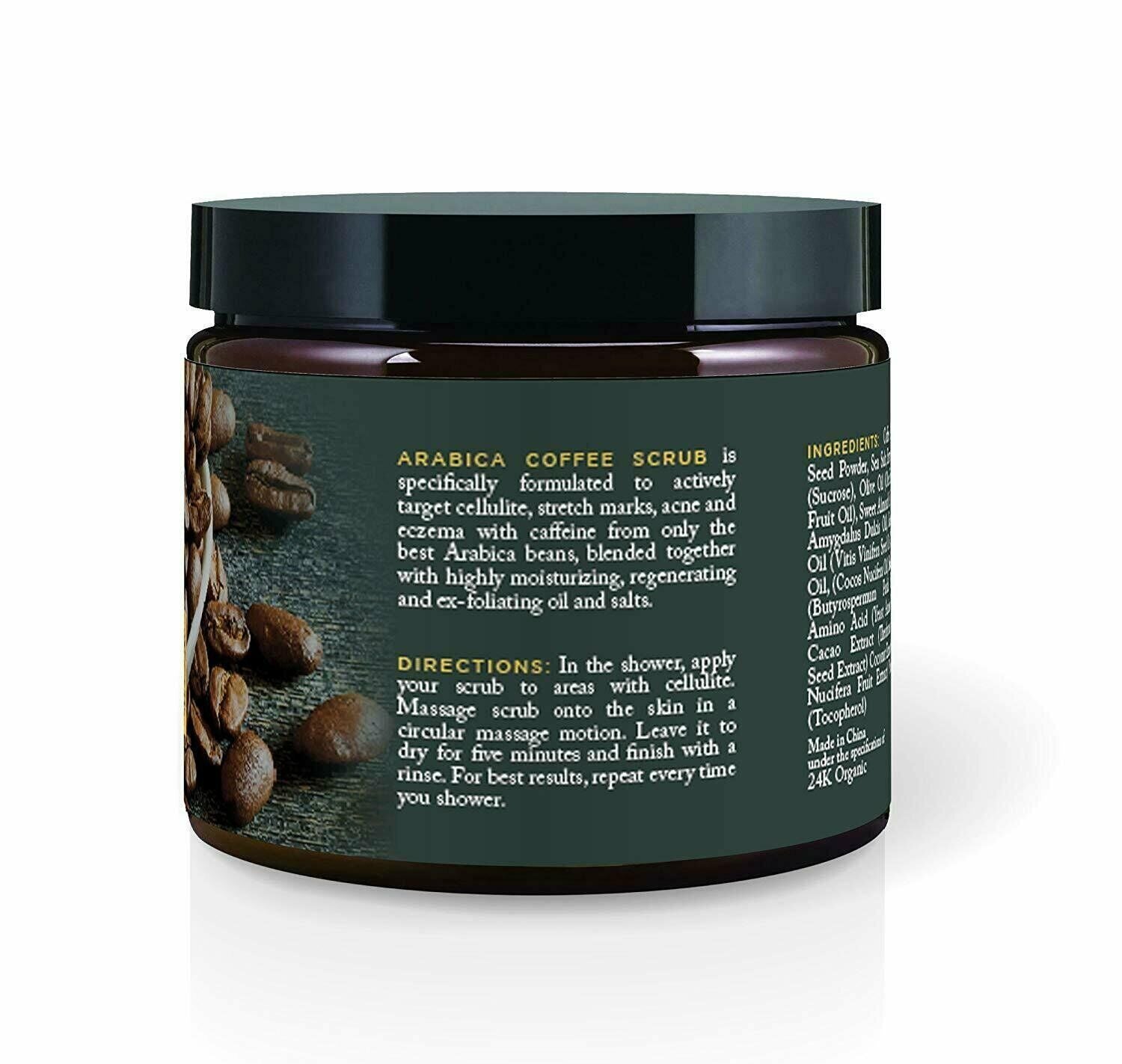 24K Organic Arabica Coffee Scrub (8 Fl. Oz.)