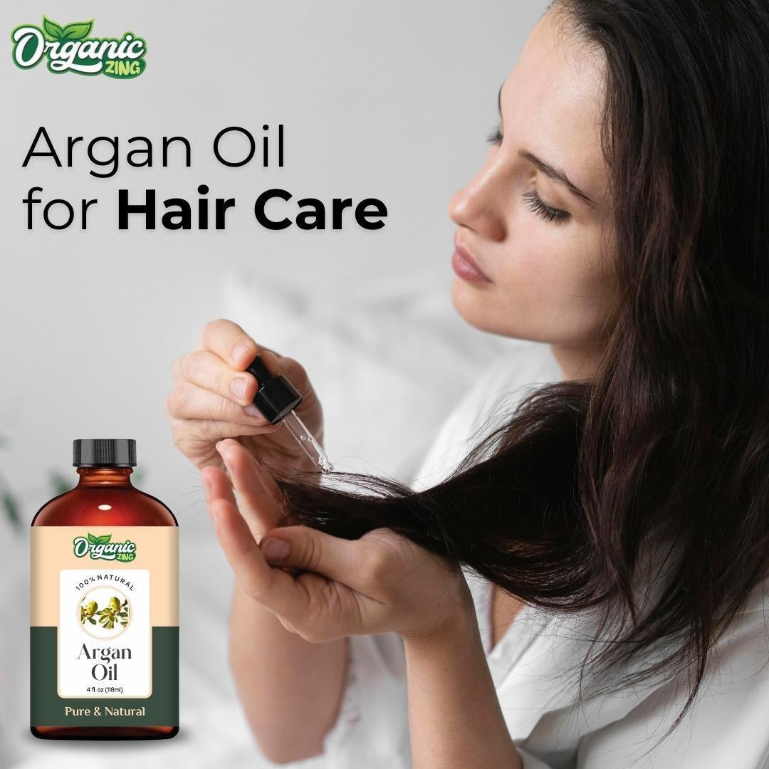 Organic Argan 100% Pure & Natural Carrier Oil - {118Ml/3.99 Fl Oz}.