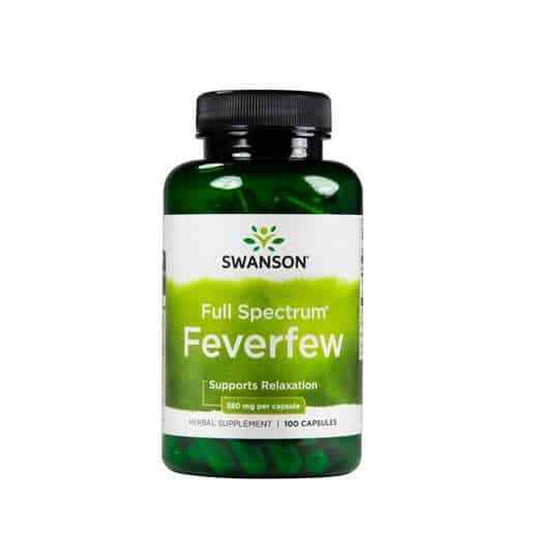 SWANSON Feverfew 380Mg (Relaxation Support) 100 Capsules