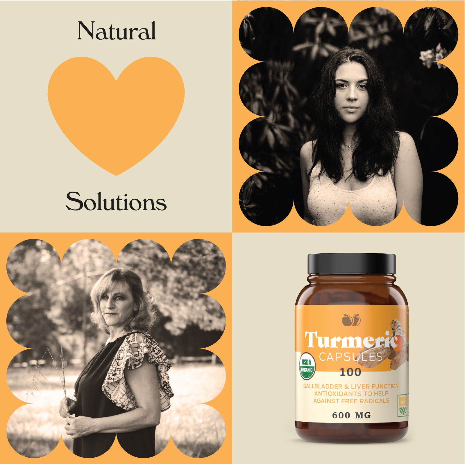 Organic Turmeric Capsules - Gallbladder, Liver, & Inflammation Supplement