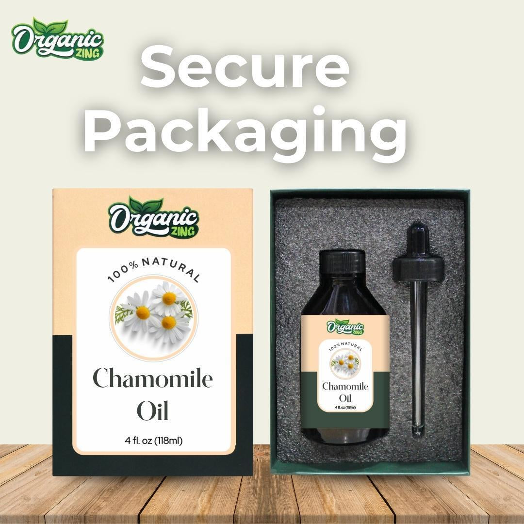 Organic Chamomile 100% Pure & Natural Essential Oil - {118Ml / 3.99 Fl OZ}