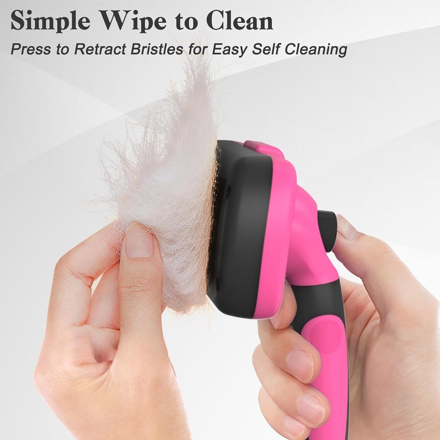 Swihauk Self Cleaning Slicker Brush for Dogs & Cats, Skin Friendly Grooming Cat