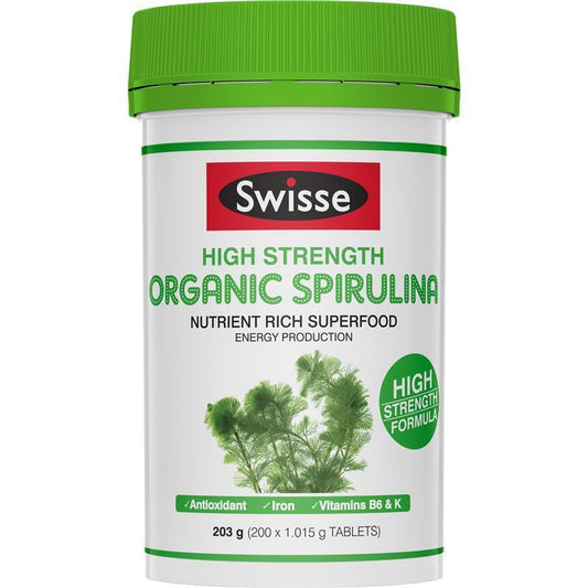 Swisse Organic Spirulina 1000Mg 200 Tablets