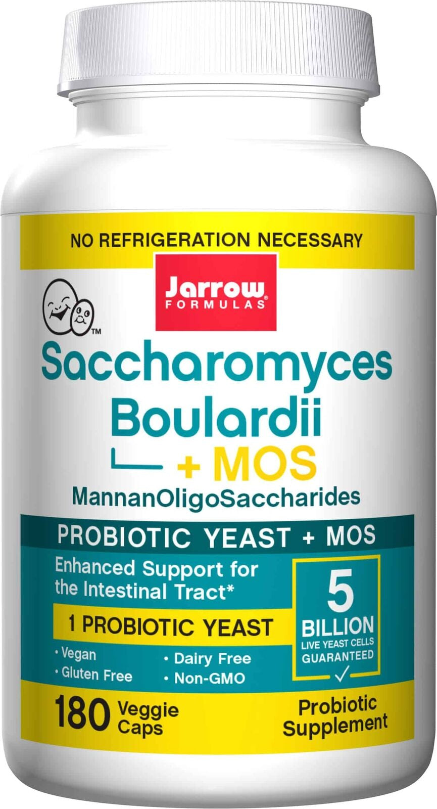 JARROW FORMULAS Saccharomyces Boulardii + MOS 180 Vcaps