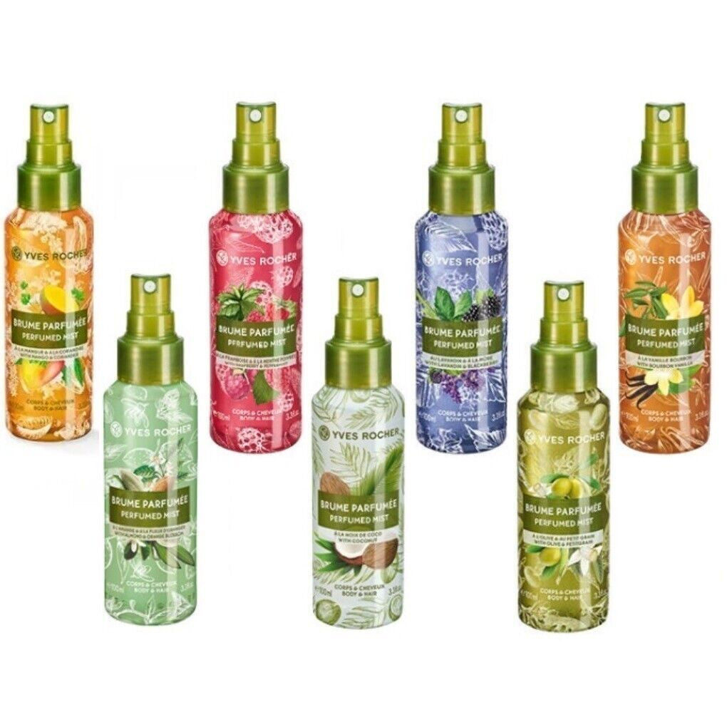 Yves Rocher Perfumed Body and Hair Spray - Pick Your Favourite Scent 3.3 Fl.Oz.