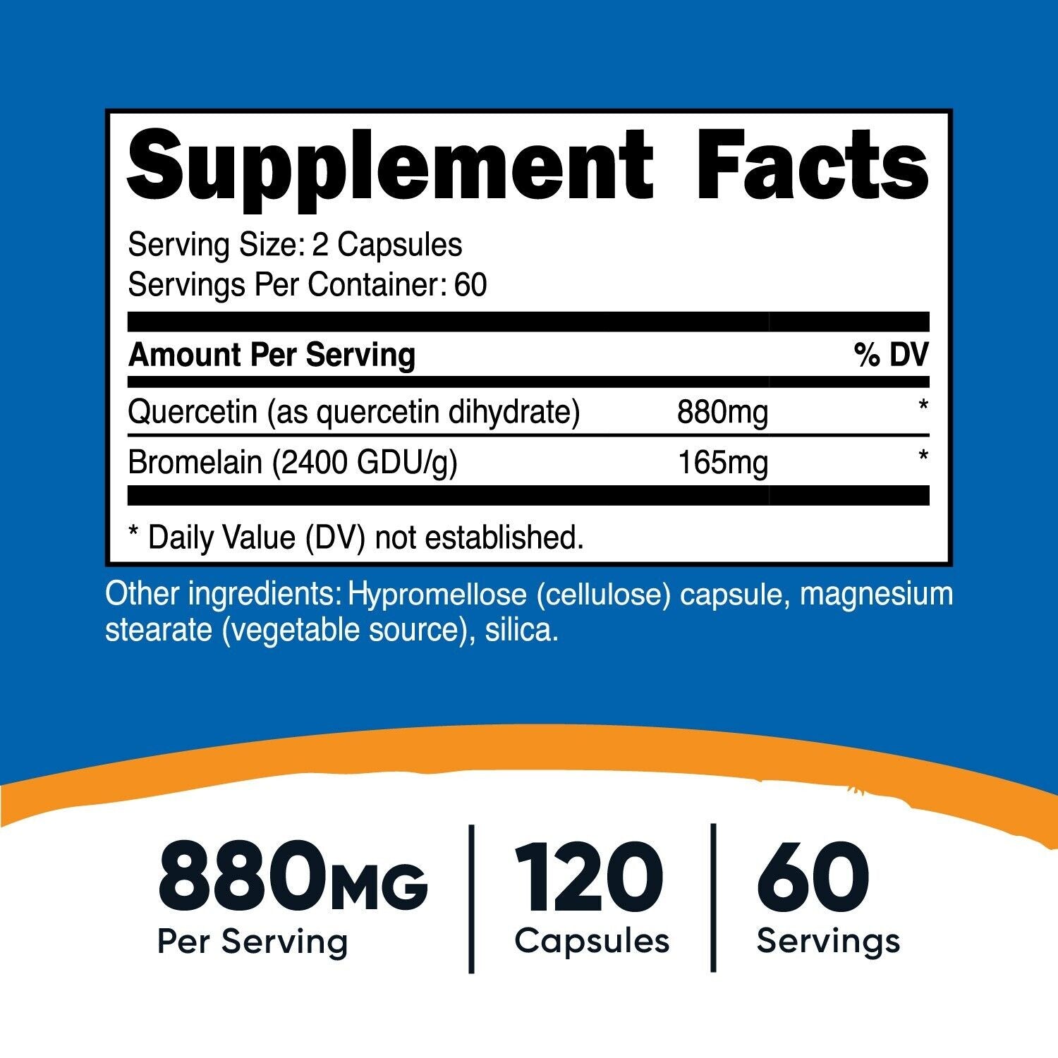 Quercetin Nutricost  120 Capsules, 60 Servings