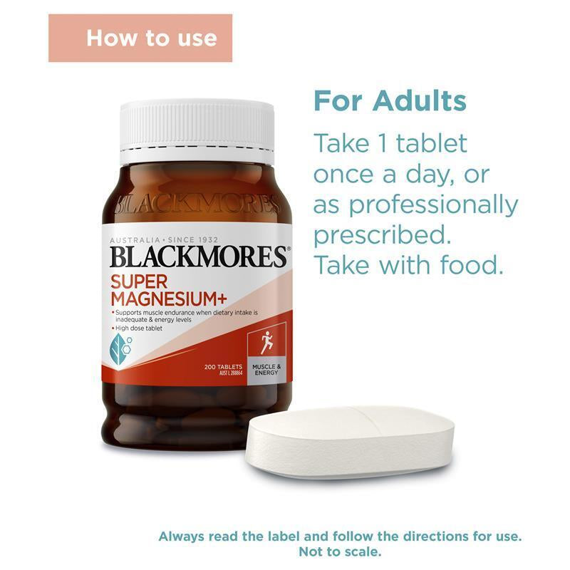 Blackmores Super Magnesium plus 200 Tablets