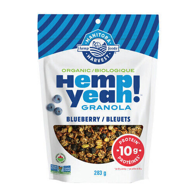 Organic Hemp Granola Blueberry 283 Grams by Manitoba Harvest