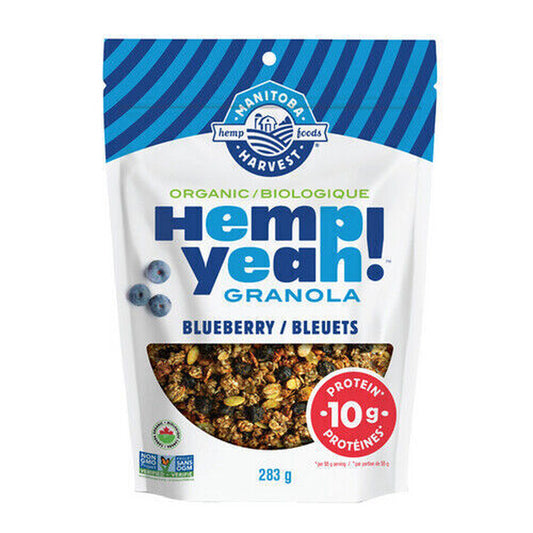 Organic Hemp Granola Blueberry 283 Grams by Manitoba Harvest