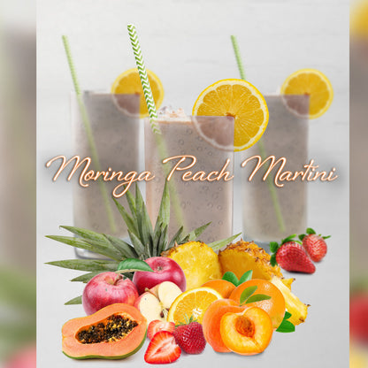 Moringa Peach Iced Tea - the Perfect Nutritious Summery Treat 8Oz