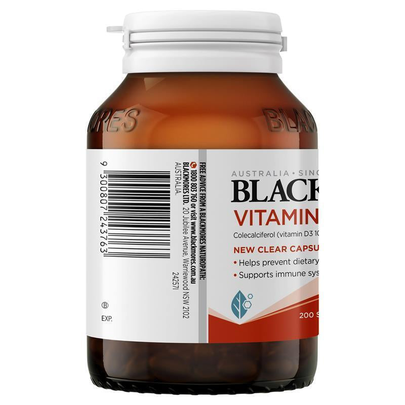 Blackmores Vitamin D3 1000IU 200 Capsules