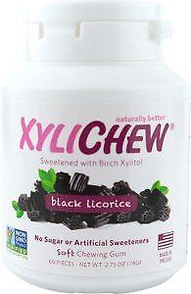 Xylichew Licorice Gum 60 Ct Bottle