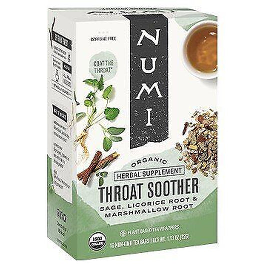 Numi Teas Throat Soother Tea 16 Bags Box