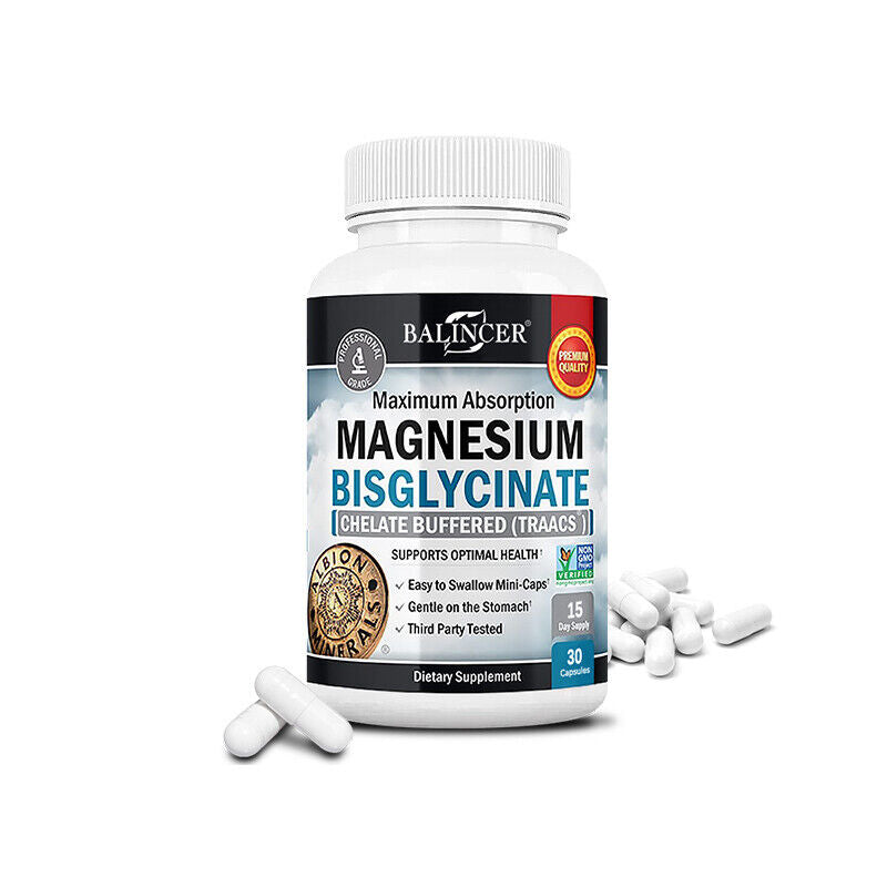 Magnesium Bisglycinate - Maximum Absorption - Promotes Muscle & Joint Health