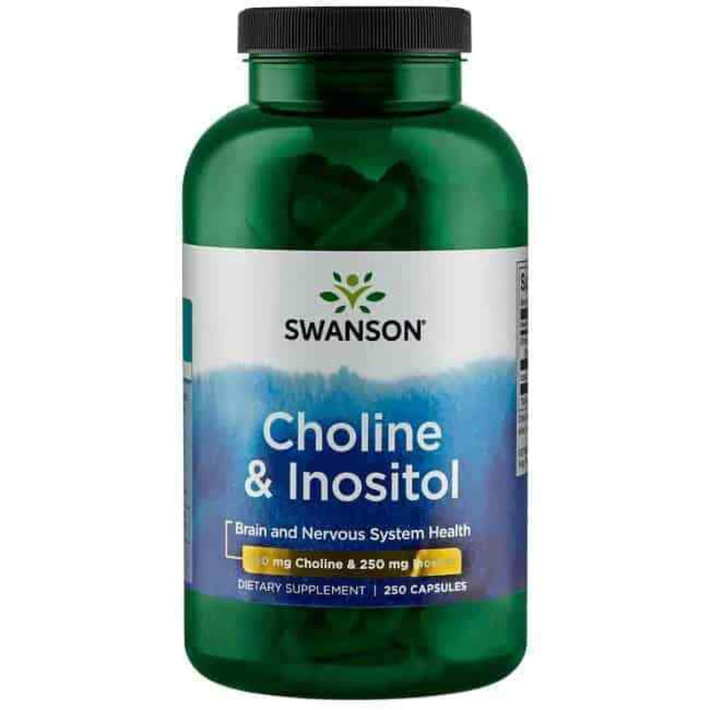 Choline & Inositol SWANSON Brain and Nervous System Health 250 Capsules