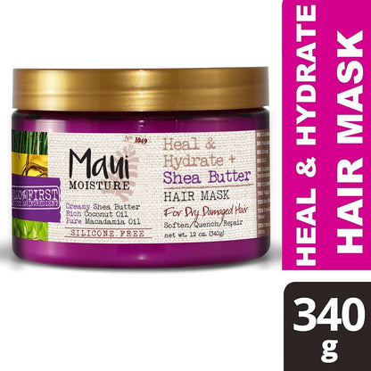 Maui Moisture Heal & Hydrate + Shea Butter Hair Mask & Leave-In Conditioner Trea