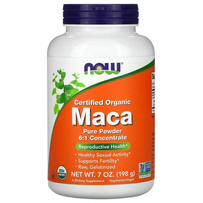 Certified Organic Maca Pure Powder 198G Reproductive Health