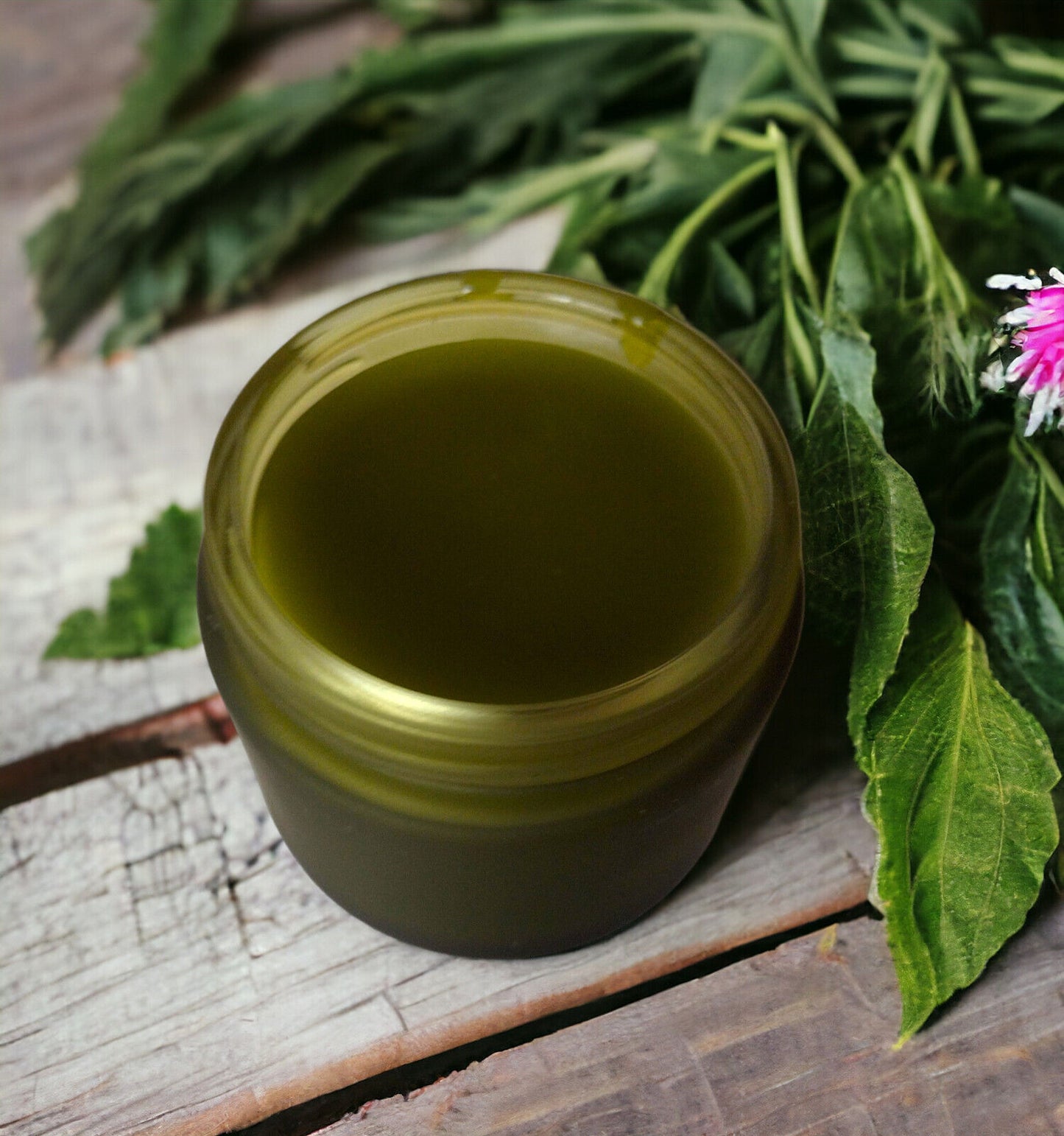 Comfrey & Calendula Herbal Salve with Neem Tea Tree Antifungal, Scabies Scrapes, Lemon Balm Cream