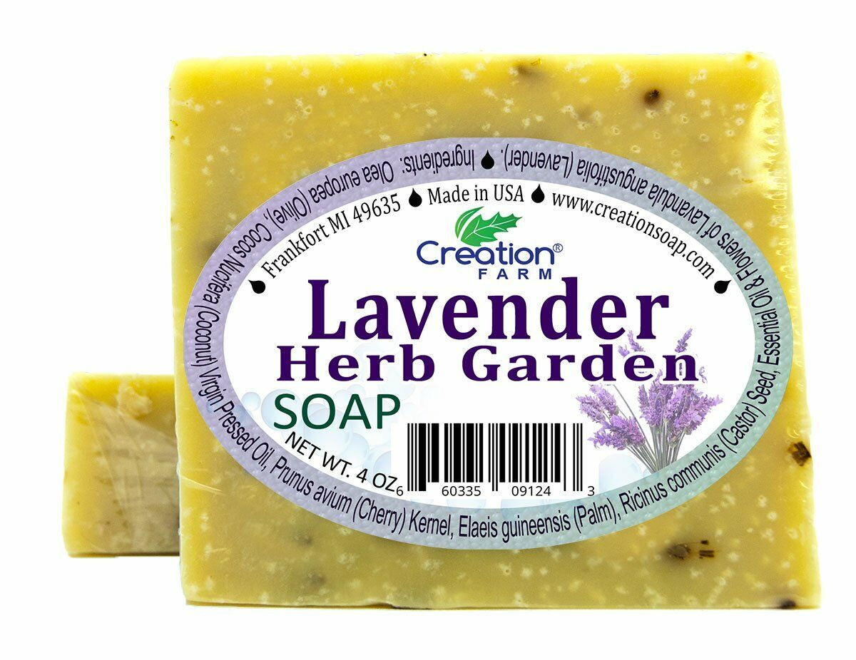 Lavender Herb Garden Soap Two 4 Oz Bar Pack by Creation Farm