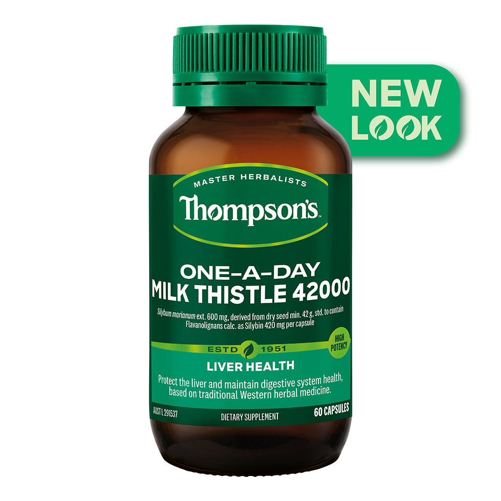 New THOMPSON'S One-A-Day Milk Thistle 42000Mg 60 Capsules Thompsons