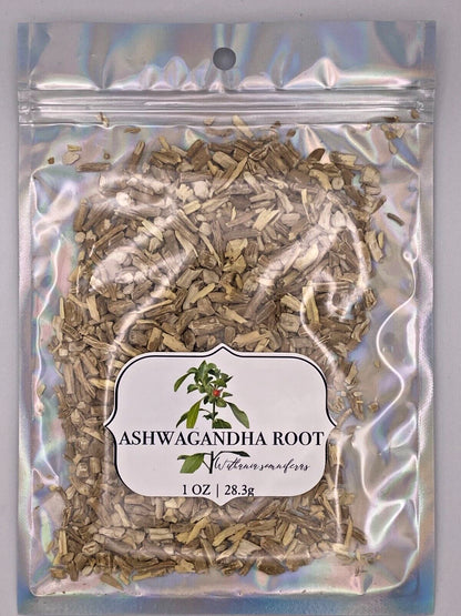 Ashwagandha Root Cut & Sifted Organic Herb Natural Botanical 28.3G Cognitive