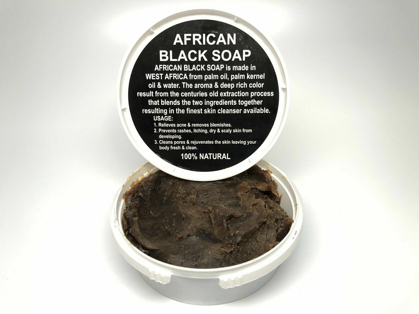 Raw African Black Soap PREMIUM QUALITY Organic Unrefined 100% Pure Natural Ghana