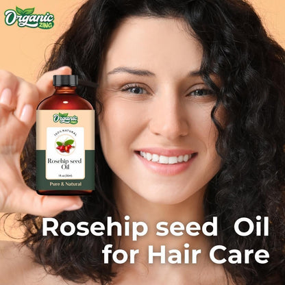 Rosehip Seed 100% Pure & Natural Carrier Oil - {30Ml/1.01 Fl Oz}.