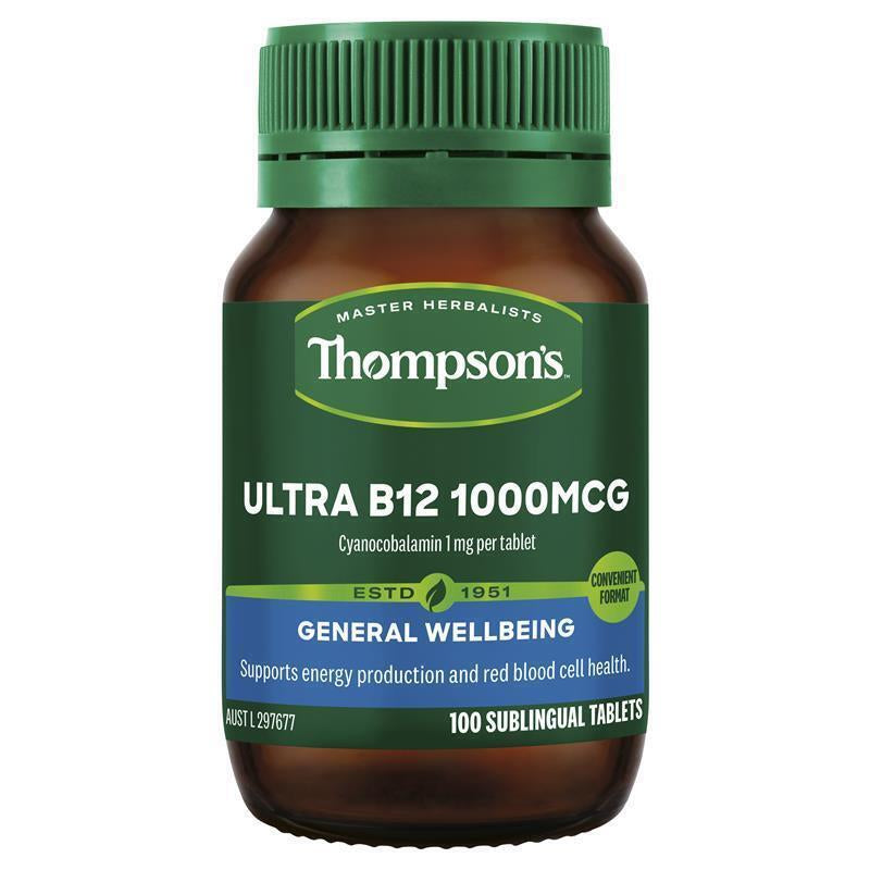 Thompsons Ultra B12 1000Mcg 100 Tablets