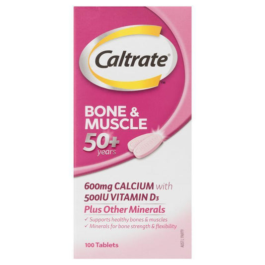 Caltrate Bone & Muscle 50+ 100 Tablets