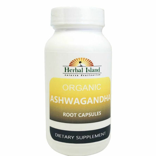 Organic Ashwagandha Root 100 Capsules - 400Mg Each (Withania Somnifera) Non-Gmo