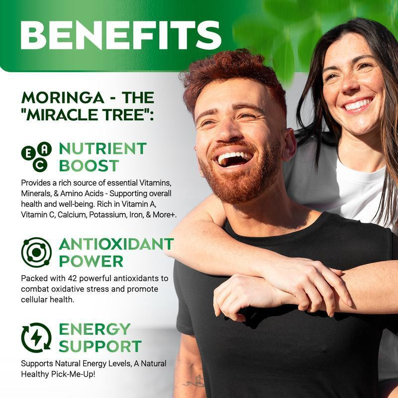 Rosabella Moringa Capsules for Immune Support, Gut Health & Vitamins